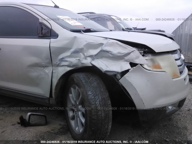 2FMDK48C97BA79528 - 2007 FORD EDGE SEL WHITE photo 6