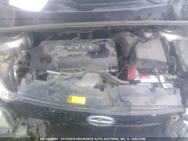 JTLZE4FE9A1111567 - 2010 TOYOTA SCION XB 银色 照片 10