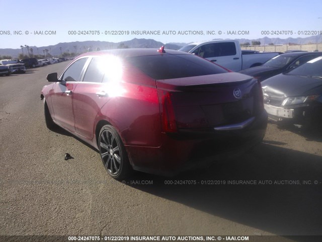 1G6AC5SX3D0136117 - 2013 CADILLAC ATS PERFORMANCE RED photo 3