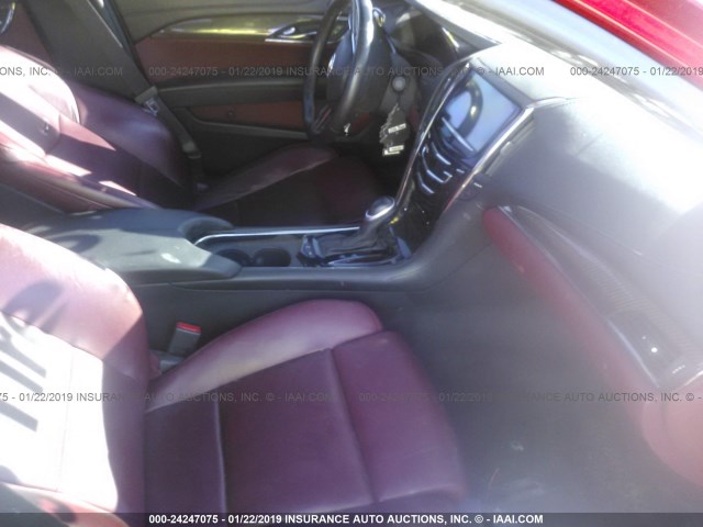 1G6AC5SX3D0136117 - 2013 CADILLAC ATS PERFORMANCE RED photo 5