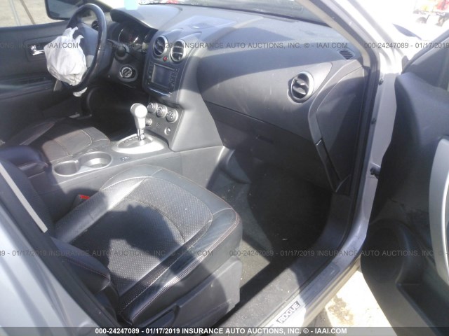 JN8AS5MT6CW257265 - 2012 NISSAN ROGUE S/SV SILVER photo 5