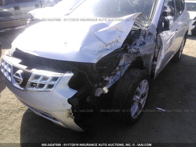 JN8AS5MT6CW257265 - 2012 NISSAN ROGUE S/SV SILVER photo 6