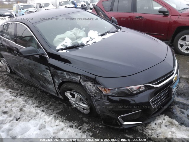 1G1ZB5ST8JF293210 - 2018 CHEVROLET MALIBU LS BLACK photo 1