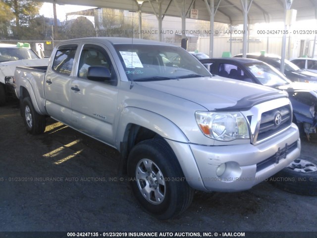 5TEKU72N06Z295849 - 2006 TOYOTA TACOMA DBL CAB PRERUNNER LNG BED SILVER photo 1