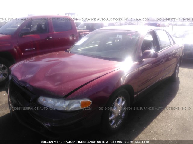 2G4WB52K041352937 - 2004 BUICK REGAL LS RED photo 2