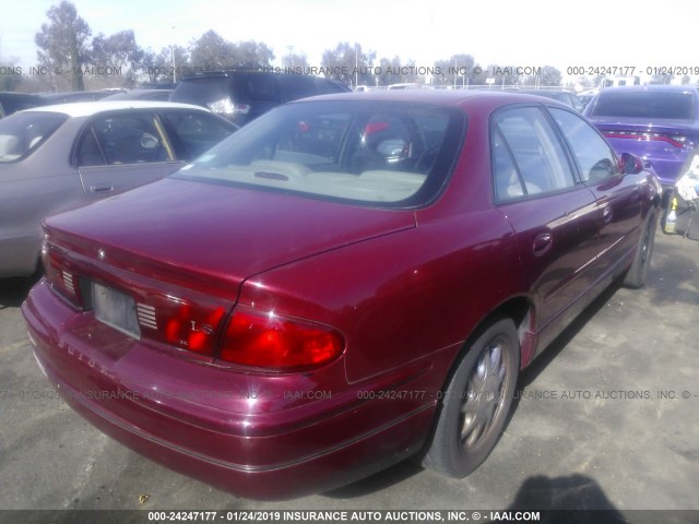 2G4WB52K041352937 - 2004 BUICK REGAL LS RED photo 4