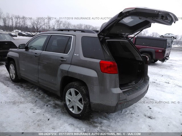 2GKALSEK7C6359914 - 2012 GMC TERRAIN SLE GRAY photo 3