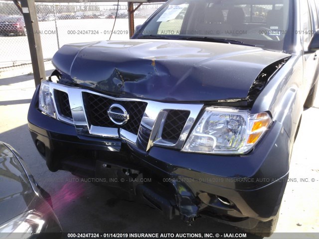 1N6AD0ER1KN711502 - 2019 NISSAN FRONTIER BLUE photo 6