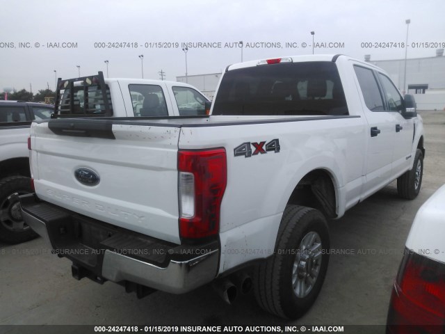 1FT7W2BT5HED68964 - 2017 FORD F250 SUPER DUTY WHITE photo 4