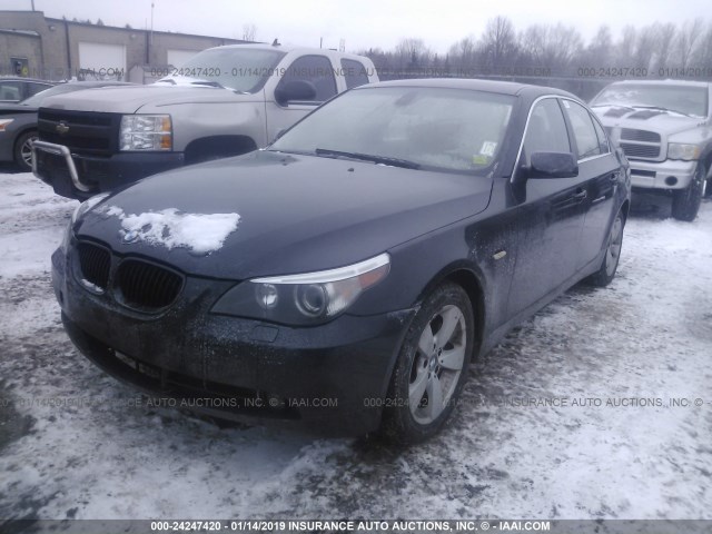 WBANF73547CY17949 - 2007 BMW 530 XI BLACK photo 2