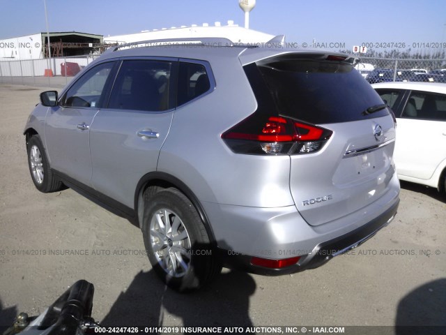 KNMAT2MT8JP507264 - 2018 NISSAN ROGUE S/SV SILVER photo 3