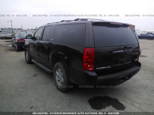 1GKS1KE09DR297480 - 2013 GMC YUKON XL C1500 SLT BLACK photo 3