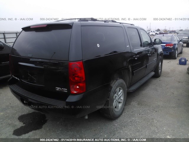 1GKS1KE09DR297480 - 2013 GMC YUKON XL C1500 SLT BLACK photo 4