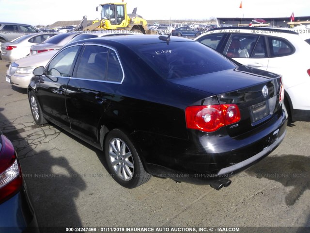 3VWKJ71K46M676713 - 2006 VOLKSWAGEN JETTA GLS BLACK photo 3