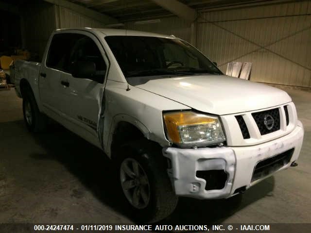 1N6BA07C48N354329 - 2008 NISSAN TITAN WHITE photo 1