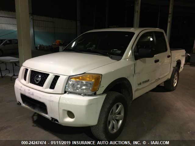 1N6BA07C48N354329 - 2008 NISSAN TITAN WHITE photo 2