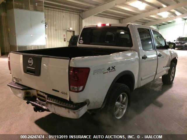 1N6BA07C48N354329 - 2008 NISSAN TITAN WHITE photo 4