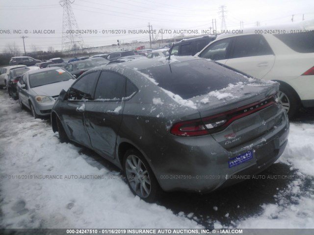 1C3CDFBA9DD143350 - 2013 DODGE DART SXT GRAY photo 3