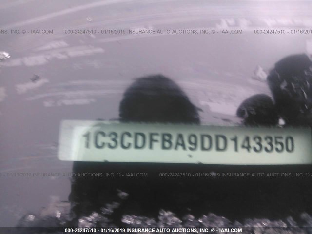 1C3CDFBA9DD143350 - 2013 DODGE DART SXT GRAY photo 9