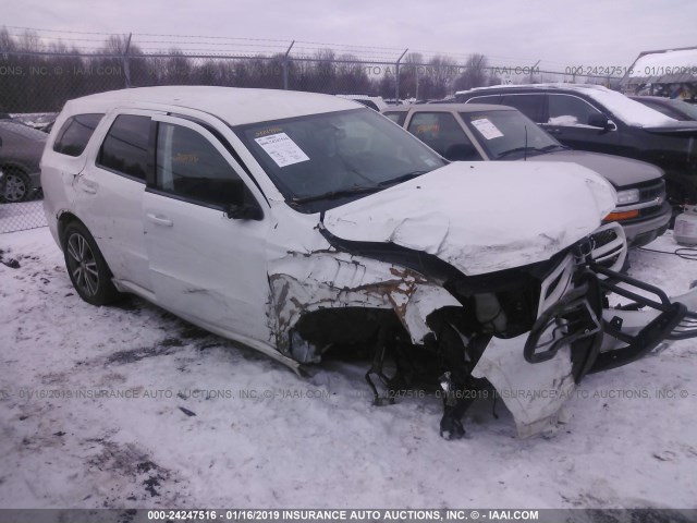 1C4RDJAG4DC575316 - 2013 DODGE DURANGO SXT WHITE photo 1