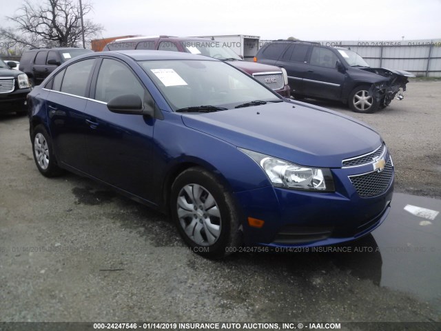 1G1PC5SH8C7377380 - 2012 CHEVROLET CRUZE LS BLUE photo 1