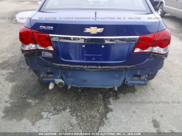 1G1PC5SH8C7377380 - 2012 CHEVROLET CRUZE LS BLUE photo 6