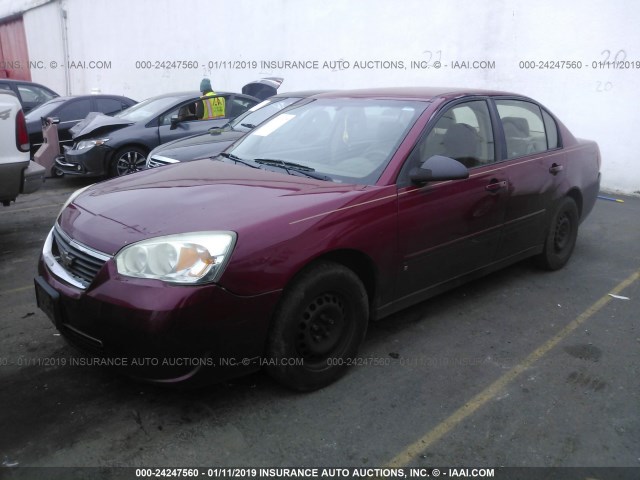 1G1ZS51F86F301650 - 2006 CHEVROLET MALIBU LS BURGUNDY photo 2