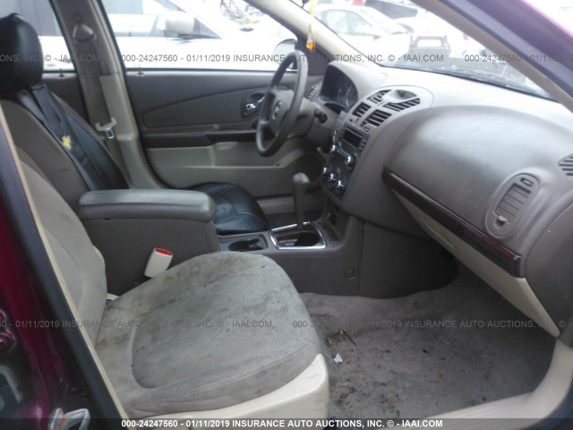 1G1ZS51F86F301650 - 2006 CHEVROLET MALIBU LS BURGUNDY photo 5