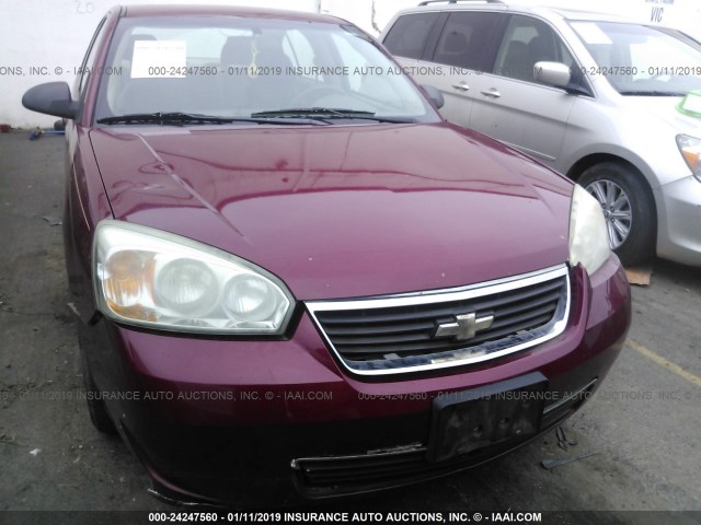 1G1ZS51F86F301650 - 2006 CHEVROLET MALIBU LS BURGUNDY photo 6