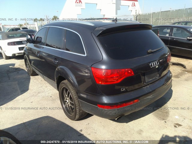 WA1BY74L37D030749 - 2007 AUDI Q7 3.6 QUATTRO PREMIUM BLACK photo 3