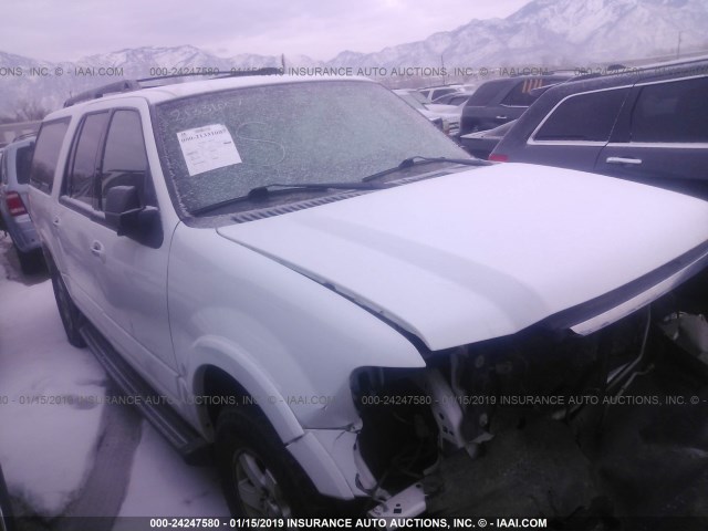 1FMFK16549LA10406 - 2009 FORD EXPEDITION EL XLT WHITE photo 1