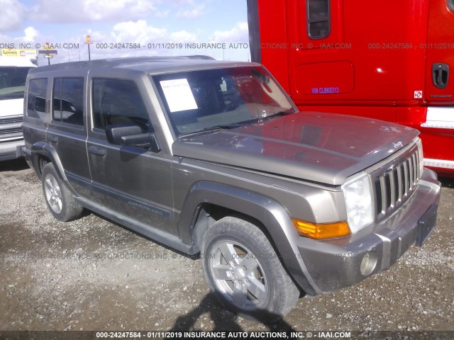 1J8HH48N56C157073 - 2006 JEEP COMMANDER BROWN photo 1