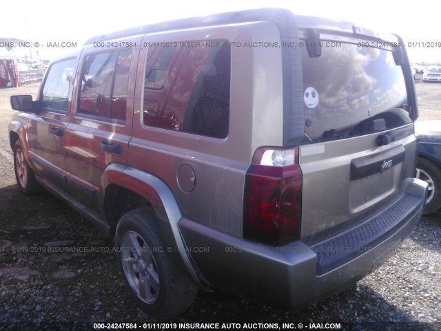 1J8HH48N56C157073 - 2006 JEEP COMMANDER BROWN photo 3