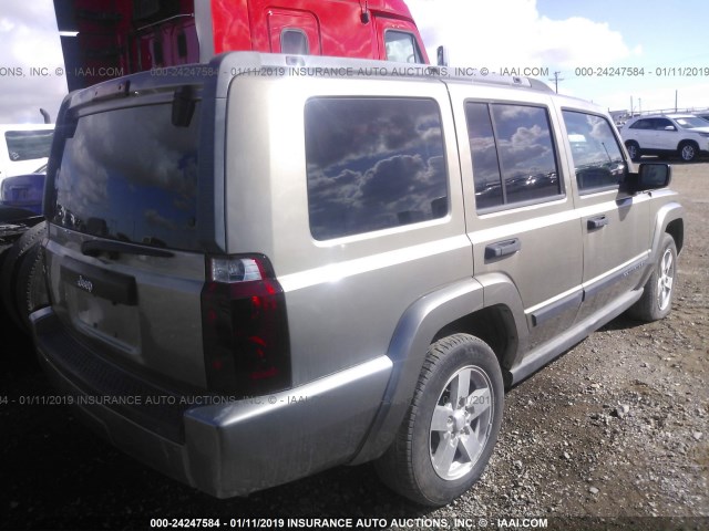 1J8HH48N56C157073 - 2006 JEEP COMMANDER BROWN photo 4