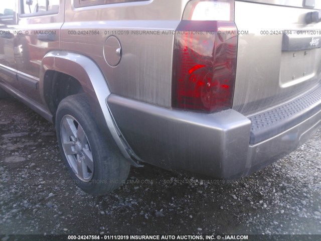 1J8HH48N56C157073 - 2006 JEEP COMMANDER BROWN photo 6