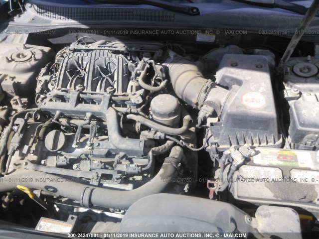 5NPEU46F46H094439 - 2006 HYUNDAI SONATA GLS/LX GREEN photo 10