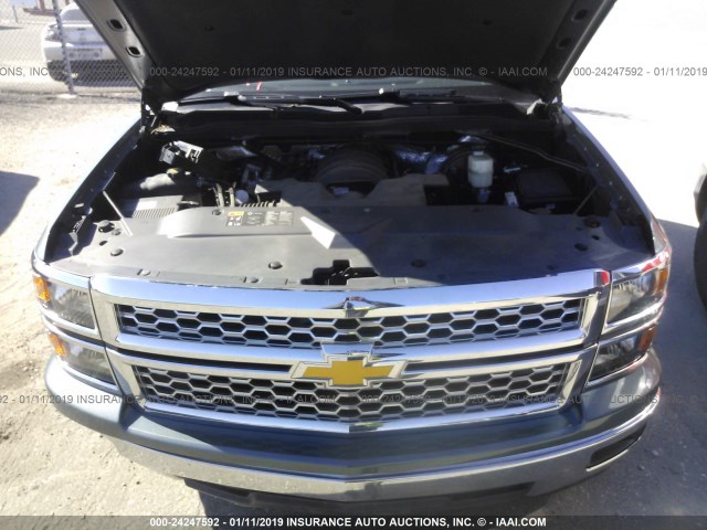 3GCPCREC3EG493754 - 2014 CHEVROLET SILVERADO C1500 LT BLUE photo 10