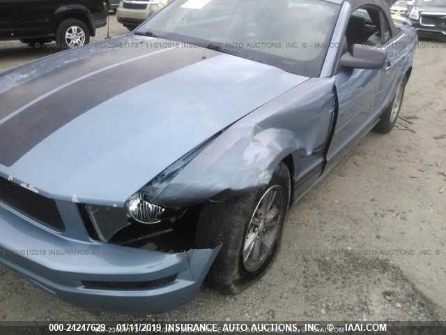 1ZVFT84N275326320 - 2007 FORD MUSTANG Light Blue photo 6