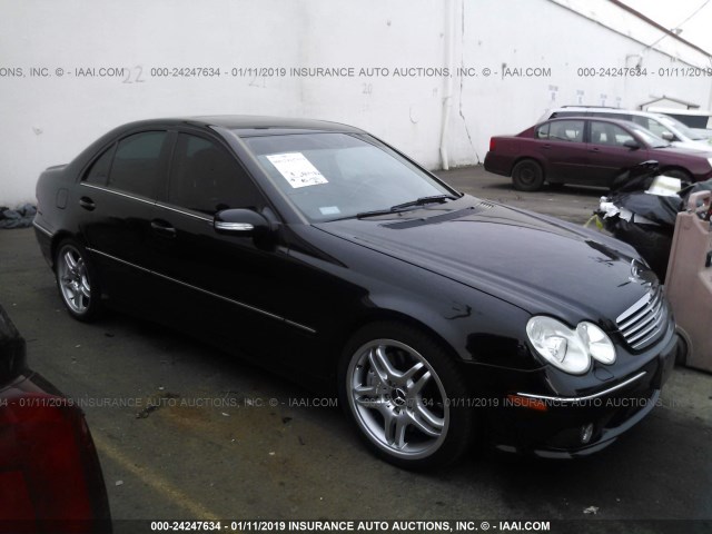 WDBRF76J05F654269 - 2005 MERCEDES-BENZ C 55 AMG BLACK photo 1