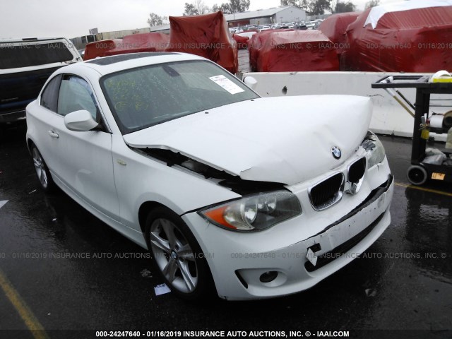 WBAUP9C58CVL91492 - 2012 BMW 128 I WHITE photo 1