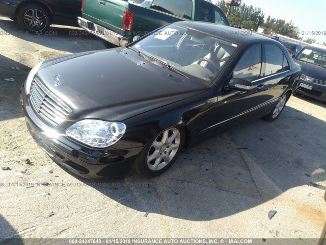 WDBNG84J04A421945 - 2004 MERCEDES-BENZ S 500 4MATIC BLACK photo 2