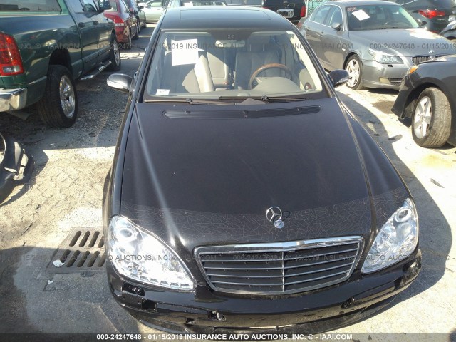 WDBNG84J04A421945 - 2004 MERCEDES-BENZ S 500 4MATIC BLACK photo 6