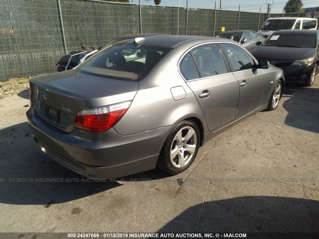 WBANW13598CZ71314 - 2008 BMW 535 I GRAY photo 4