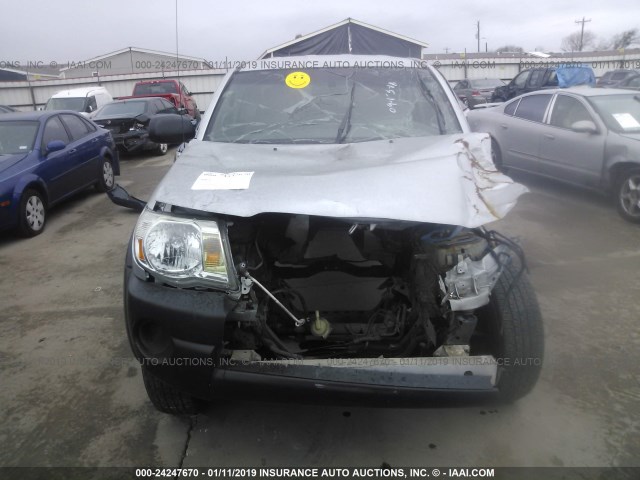 3TMJU62N28M061590 - 2008 TOYOTA TACOMA DOUBLE CAB PRERUNNER SILVER photo 6