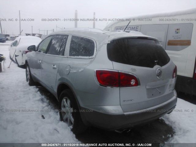 5GAER23DX9J110911 - 2009 BUICK ENCLAVE CXL SILVER photo 3