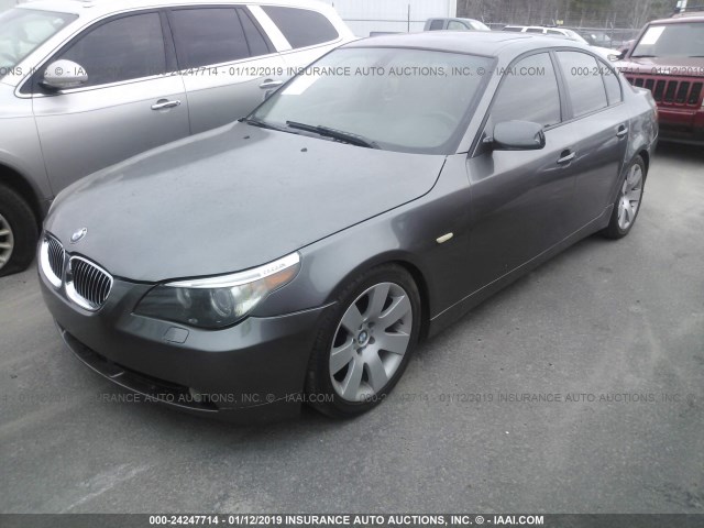 WBANE73527B996808 - 2007 BMW 530 I GRAY photo 2