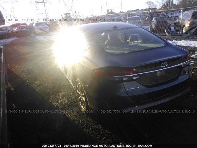 3FA6P0H7XHR375015 - 2017 FORD FUSION GRAY photo 3