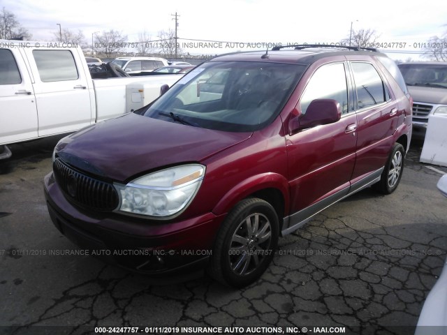 3G5DB03786S585021 - 2006 BUICK RENDEZVOUS CX/CXL RED photo 2