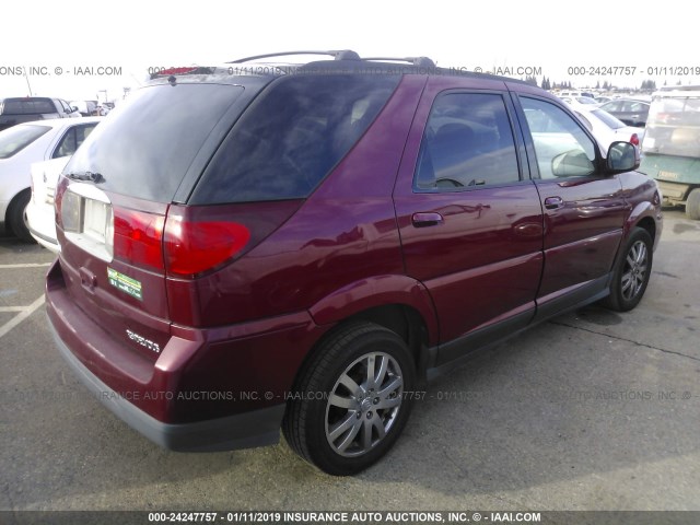 3G5DB03786S585021 - 2006 BUICK RENDEZVOUS CX/CXL RED photo 4