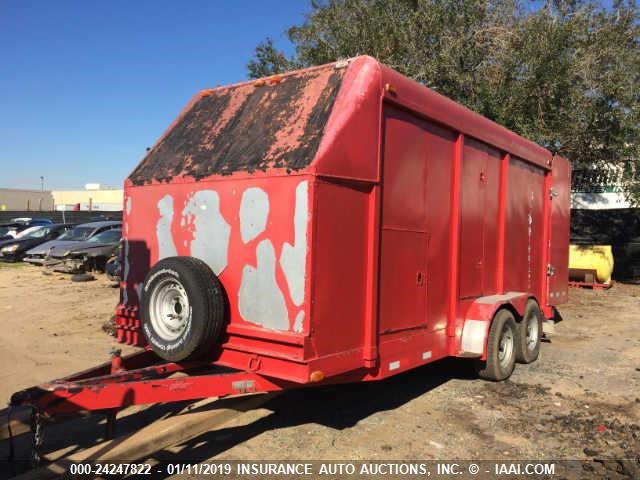 0891C18B20702320 - 1989 TRAILER 18' CAR HAULER  RED photo 3